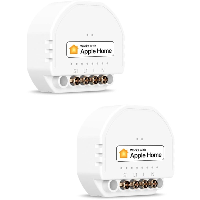 foto del prodotto mini smart home refoss wlan relè interruttore, compatibile con apple homekit, alexa e google home, modulo relè, interruttore 1 gang, comando vocale,