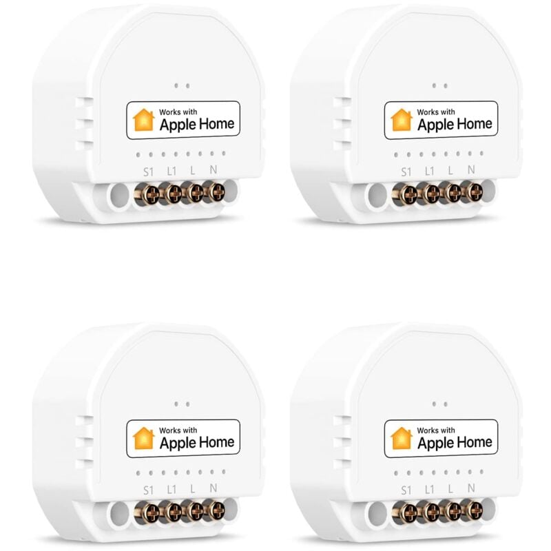 foto del prodotto mini smart home refoss wlan relè interruttore, compatibile con apple homekit, alexa e google home, modulo relè, interruttore 1 gang, comando vocale,
