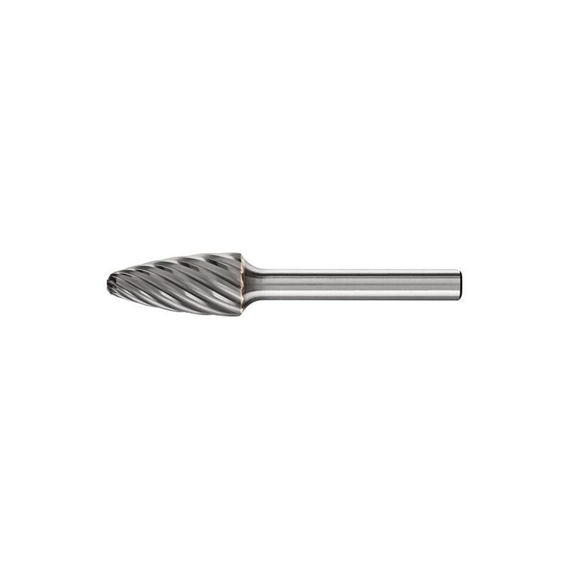 foto del prodotto mini taglierina dell asta 3 mm carburo, forma ogivale con rbf punta arrotondata, protesi forma inox rbf 1225 testa 12 millimetri