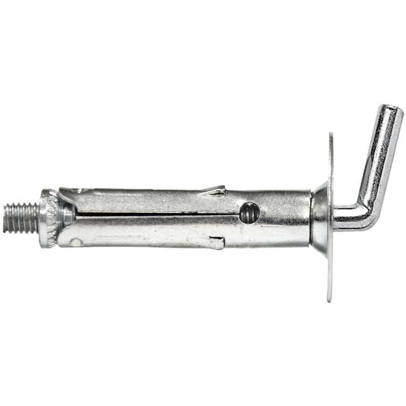 foto del prodotto mini tassello zinco cromato gancio corto mm.6. prezzo per 1 pezzo.