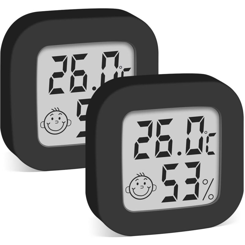 foto del prodotto mini termoigrometro ad alta precisione con display comfort e selezionabile per soggiorno, magazzino, cameretta dei bambini, guardaroba 2 