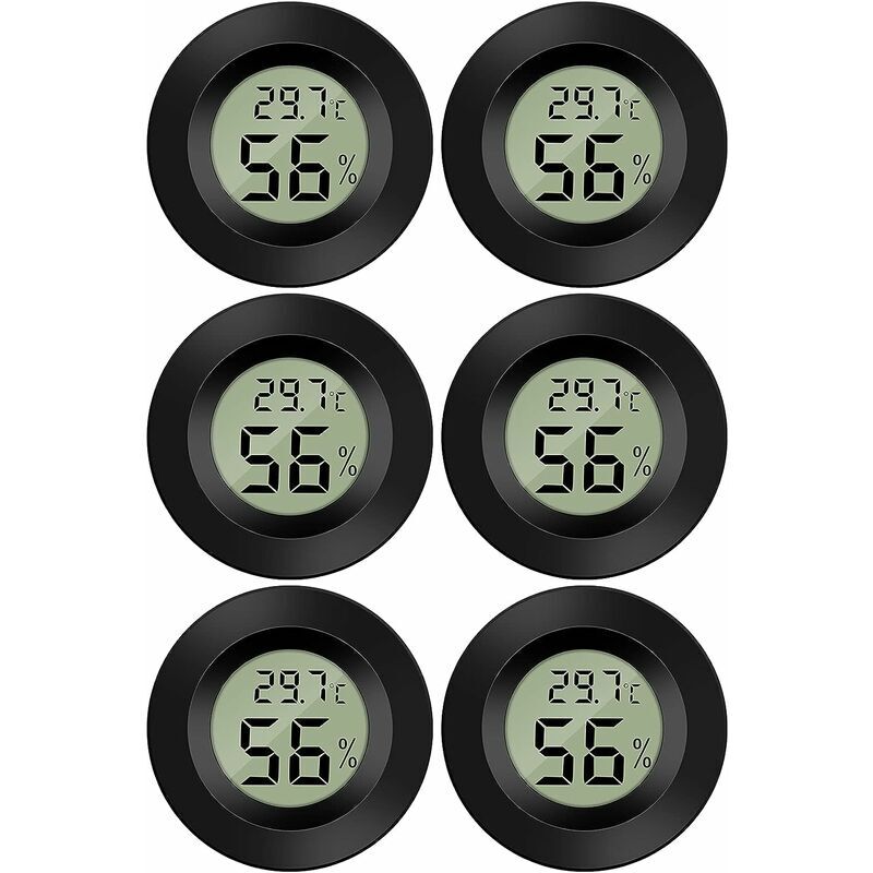 foto del prodotto mini termometro digitale lcd igrometro temperatura umidit 50 70 c 10 99 rh termometro portatile termoigrometro display per ufficio, cucina,