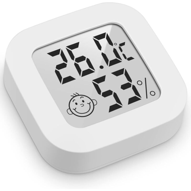 foto del prodotto mini termometro igrometro digitale ad alta precisione per interni, monitor di temperatura e umidit , indicatore del livello di comfort del