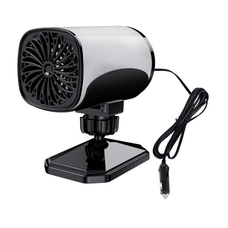 foto del prodotto mini termoventilatore da 12 v, termoventilatore a risparmio energetico da 120 w, termoventilatore elettrico rotante usb con supporto girevole a 360