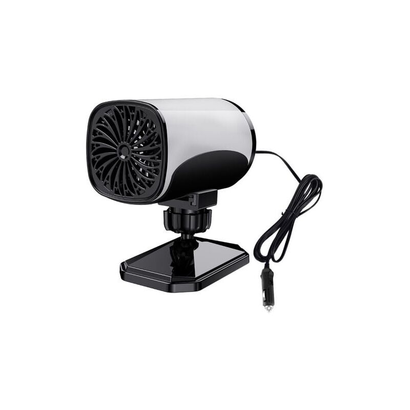foto del prodotto mini termoventilatore da 12 v, termoventilatore a risparmio energetico, termoventilatore elettrico rotante usb, con supporto girevole a 360 gradi,
