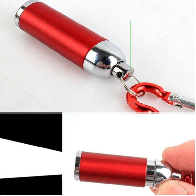 foto del prodotto mini torcia porta chiave in alluminio luce bianca 1 led 1,5 x 5,5 cm trade shop traesio
