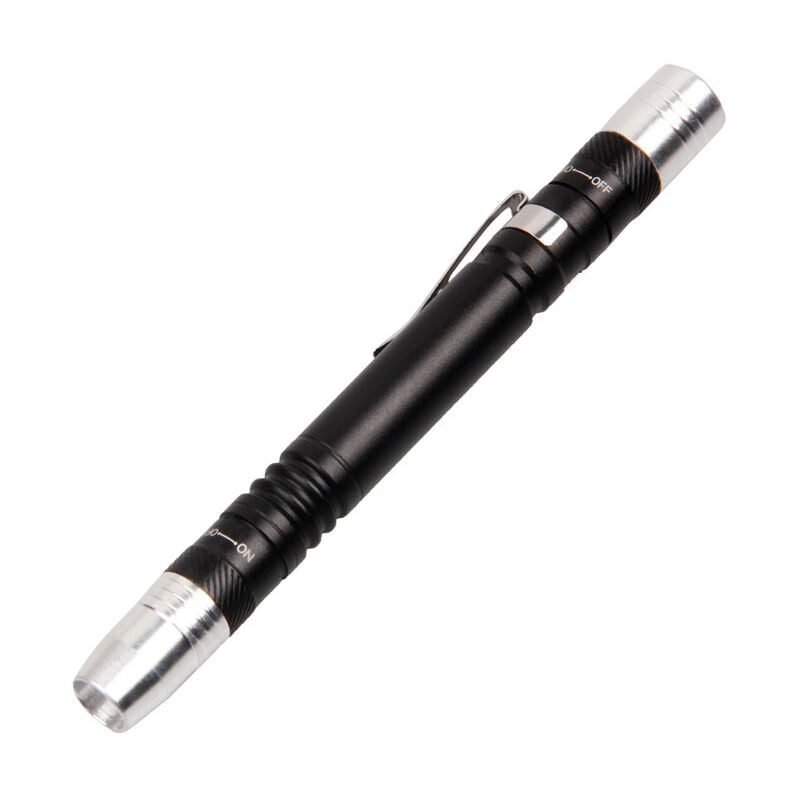 foto del prodotto mini torcia uv 2 in 1, luce nera 395nm, 2 sorgenti luminose