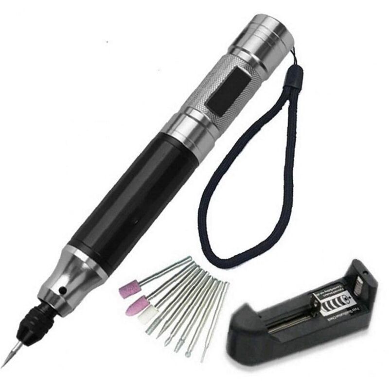 foto del prodotto mini trapano elettrico, utensile da foratura gratuito, incisione, utensile da taglio fai da te
