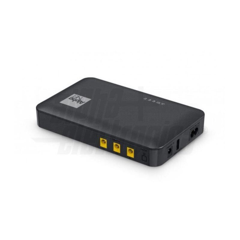 foto del prodotto mini ups 30w batteria 8000mah 2x1 kupsm014 alpha elettronica