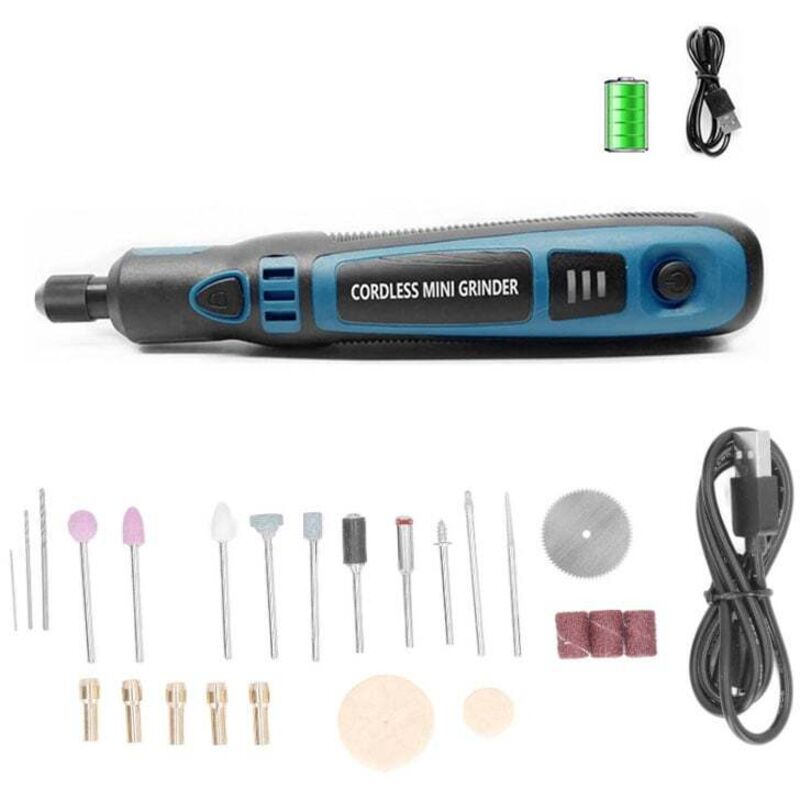 foto del prodotto mini utensile rotante elettrico senza fili, smerigliatrice a penna per levigatura, foratura, lucidatura, incisione e progetti fai da te - ej.life