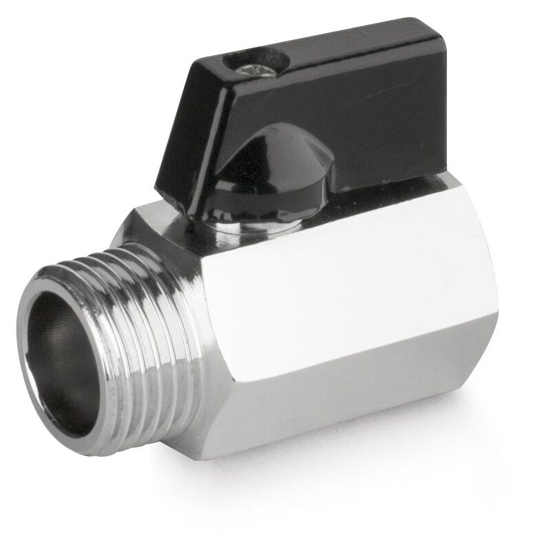 foto del prodotto mini valvola cromata lucida m f connessione 3 8 gas apm 2350 n 010 3 8 