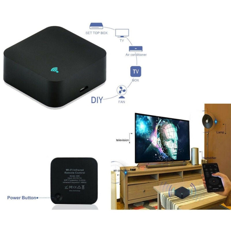 immagine 0 del prodotto mini wifi ir remote control smart tv condizionatori alexa google assist s06 trade shop traesio