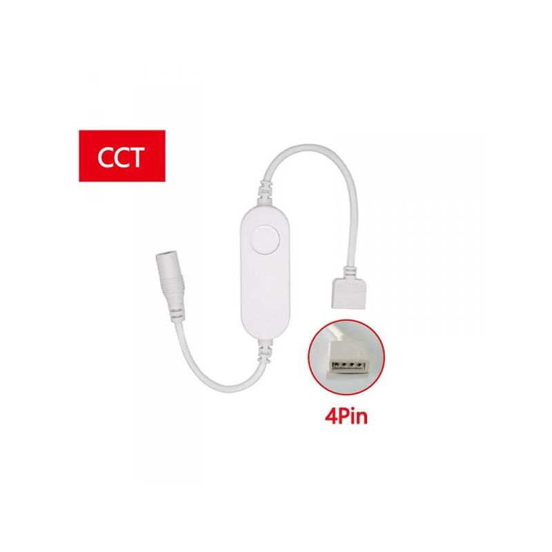 foto del prodotto mini zigbee controller 12v 24v 2 canali per striscia led cct app tuya hue compatibile con alexa google home