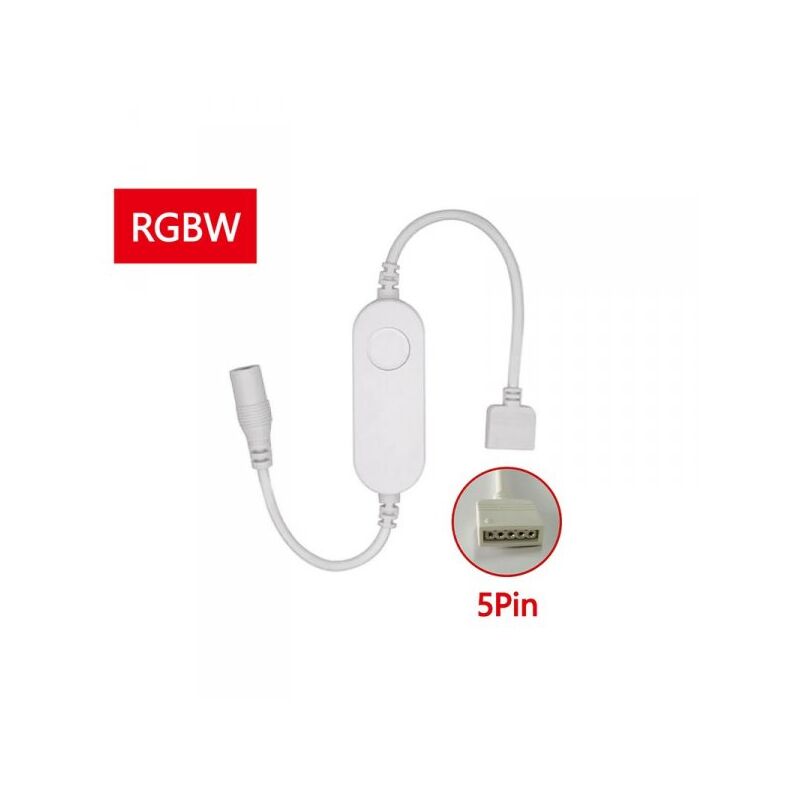 foto del prodotto mini zigbee controller 12v 24v 4 canali per striscia led rgbw app tuya hue compatibile con alexa google home