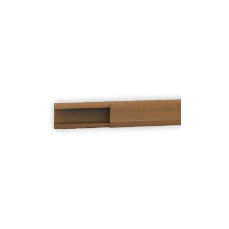 foto del prodotto minicanale con coperchio arnocanali 2 m 21x10 mm legno scuro - k1022.52