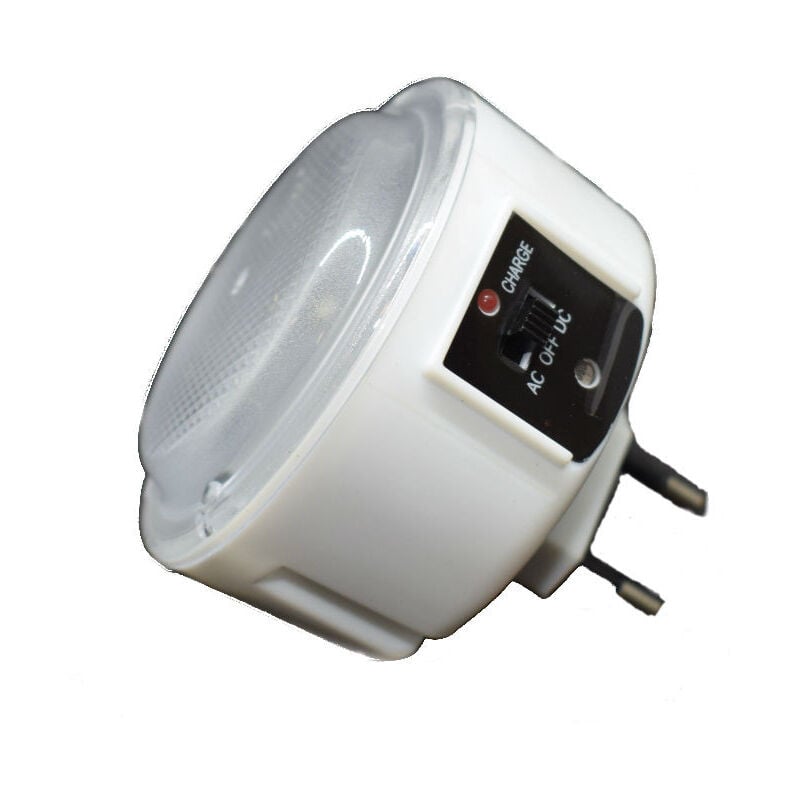 foto del prodotto minilampada ricaricabile 3 led con crepuscolare 220v h9004l