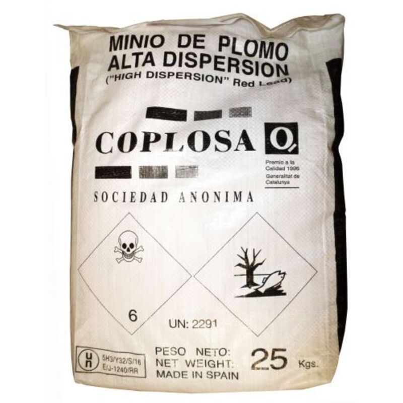 foto del prodotto minio di piombo da kg.25