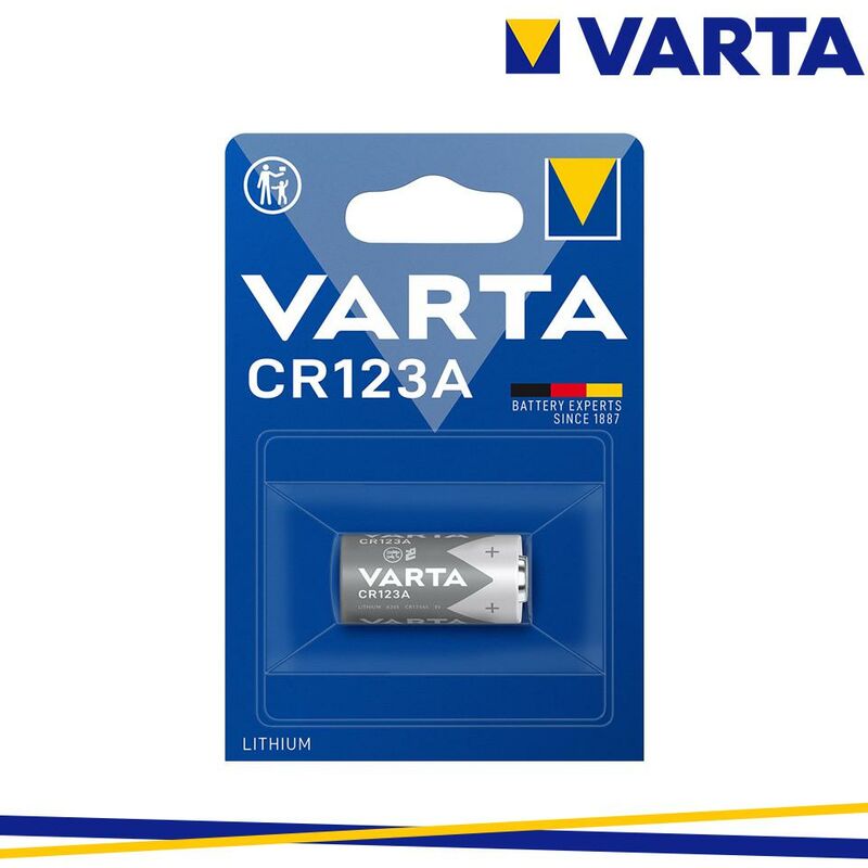 foto del prodotto minipila litio cr123a 1600mah varta cod. 06205301401 