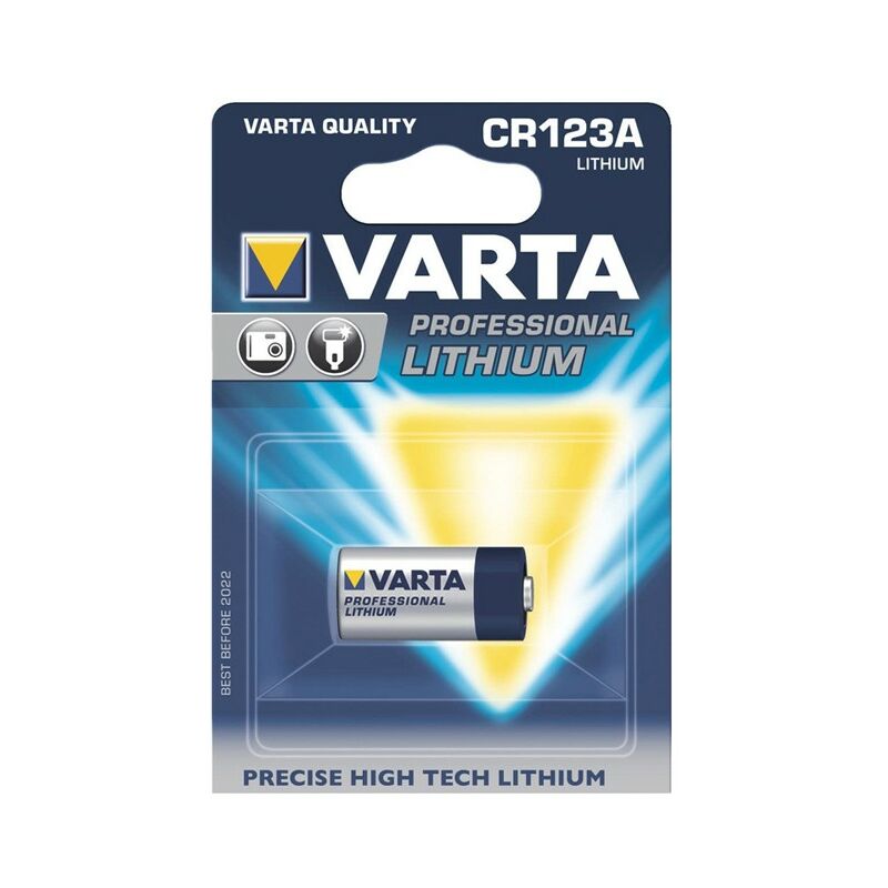foto del prodotto minipila varta cr123a a litio 3v 1600mah 06205301401