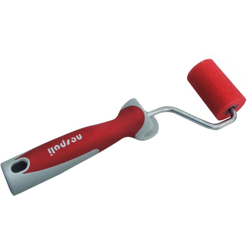 foto del prodotto minirullo softtouch microcrater rosso 6cm per prdotti a solvente nespoli