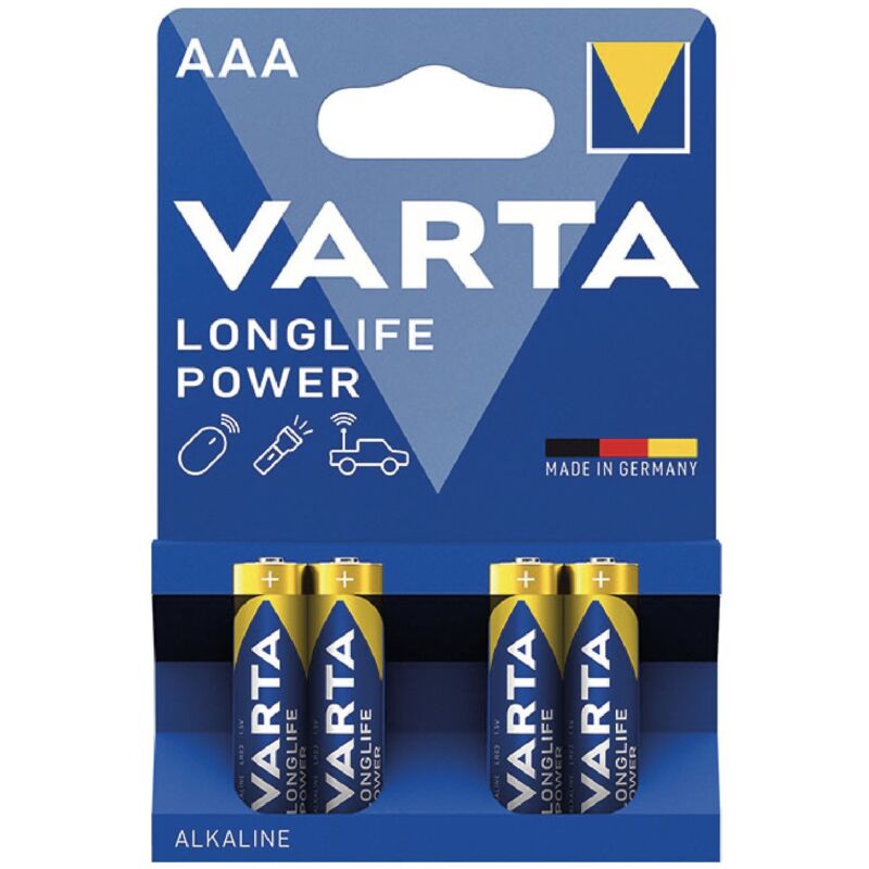 foto del prodotto ministilo aaa 1,5v long life blister 4pz alcalina varta
