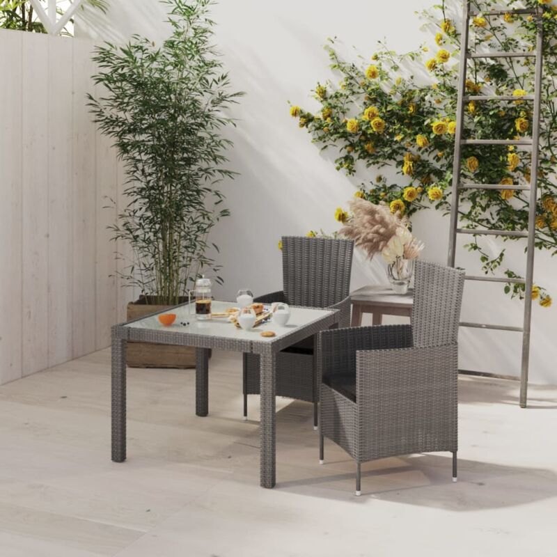 immagine 0 del prodotto minkurow furniture limited set da pranzo per esterni 3 pz con cuscini in