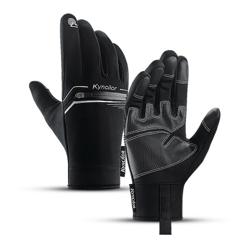 foto del prodotto minkurow guanti termici invernali per uomo e donna, guanti da ciclismo, guanti touchscreen antivento, impermeabili, elastici, antiscivolo, guanti