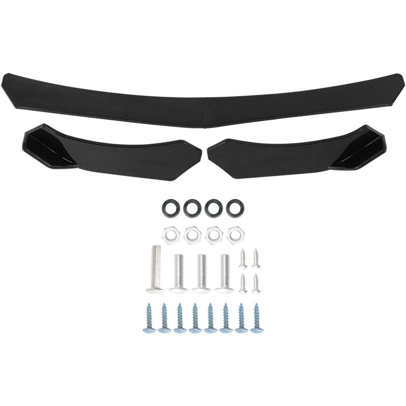 foto del prodotto minkurow kit corpo splitter spoiler paraurti anteriore per auto stile fibra di carbonio universale adatto per civic accord