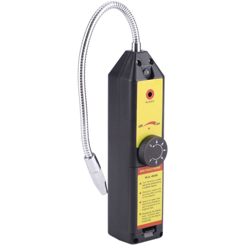 foto del prodotto minkurow rilevatore di perdite alogeno 6000l, refrigerante, gas, hvac, r134a, r410a, r22a, rilevatore con luce uv, facile da installare, facile da