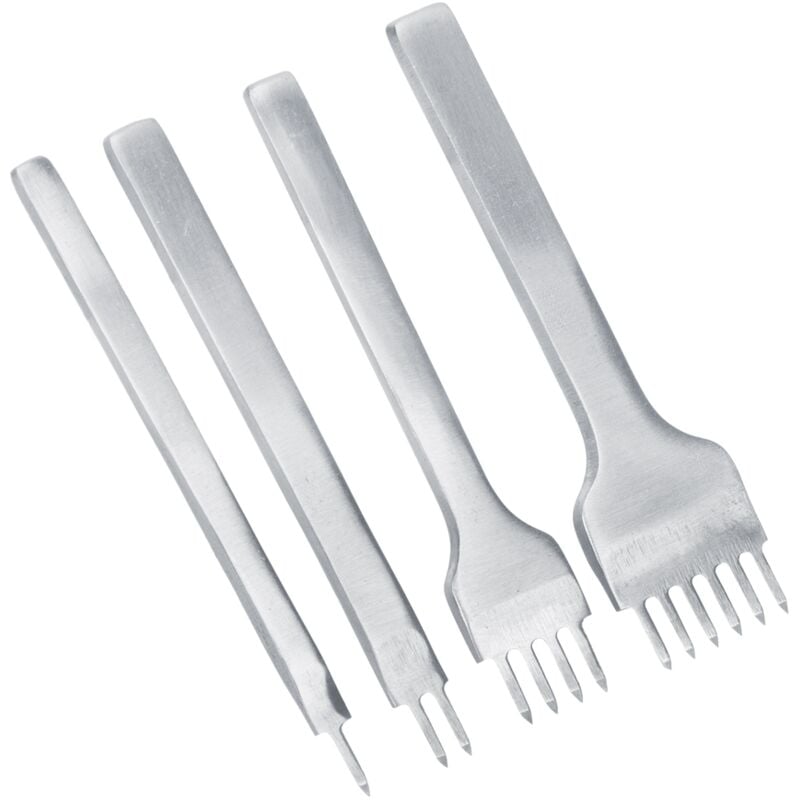 foto del prodotto minkurow set di strumenti in pelle 4 pezzi 3 mm perforatrici fai da te artigianale in pelle artiglio perforatore per cucire diamanti allacciatura 1