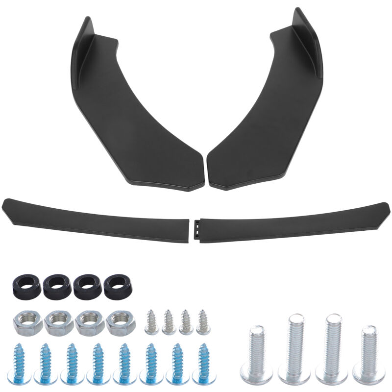 foto del prodotto minkurow spoiler per paraurti anteriore sinistro destro nero opaco di ricambio per f10 f11 520i 528i 535i 550i tutti i modelli