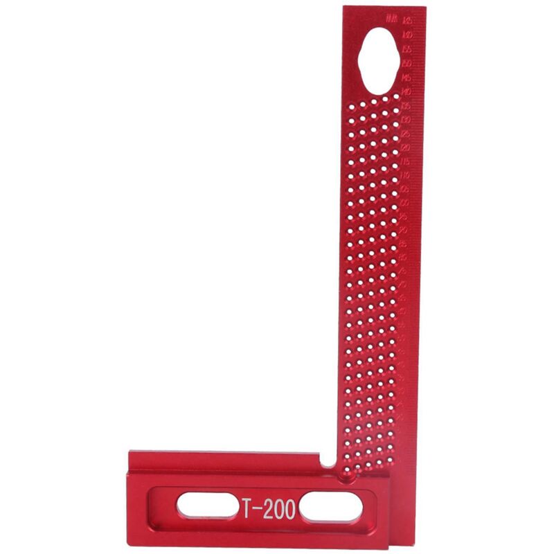 foto del prodotto minkurow strumento di misurazione del righello del foro accessori per la lavorazione del legno lega di alluminio antiruggine resistente all usura