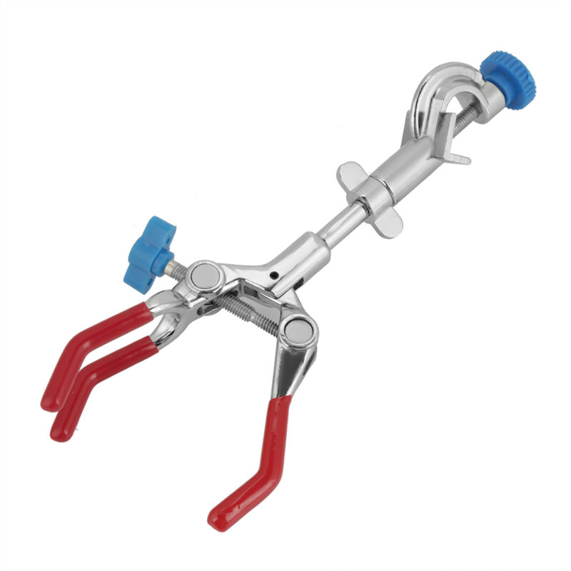 foto del prodotto minkurow supporto da laboratorio per condensatore per provette da laboratorio con morsetto rotante a tre punte regolabile