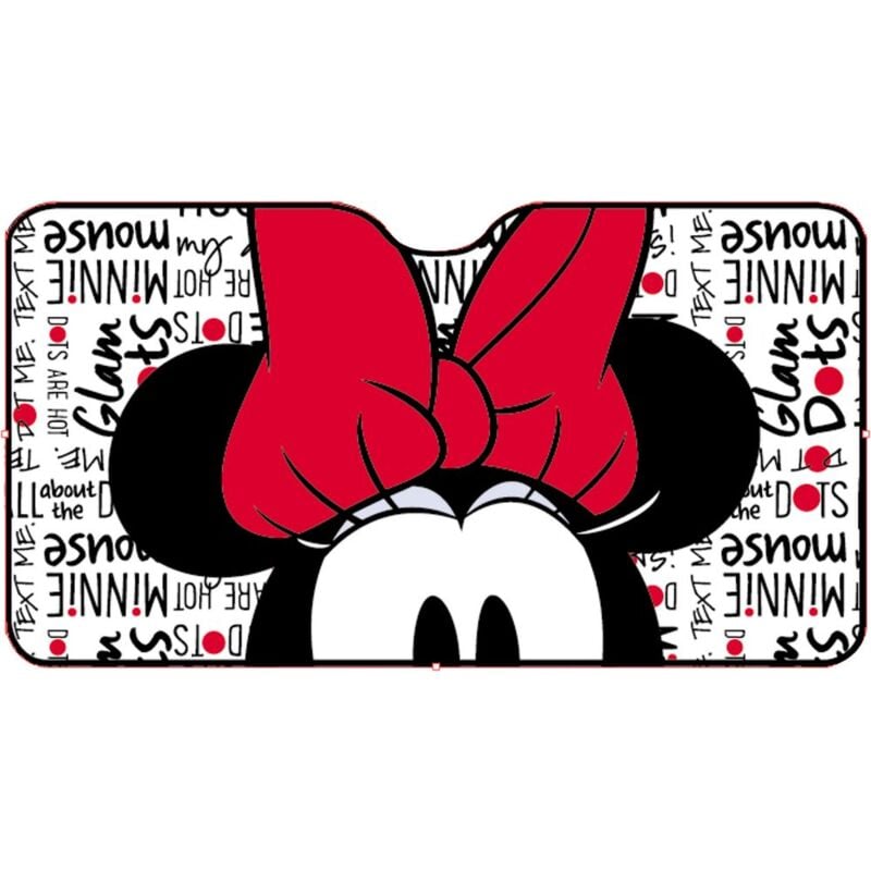 foto del prodotto minnie mouse parasole anteriore parabrezza auto minnie 130x70cm bambine cartoni
