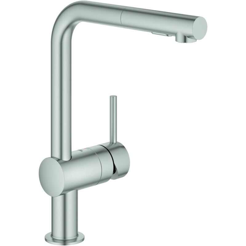 foto del prodotto minta miscelatore per lavello con doccetta estraibile, supersteel 30274dc0 grohe