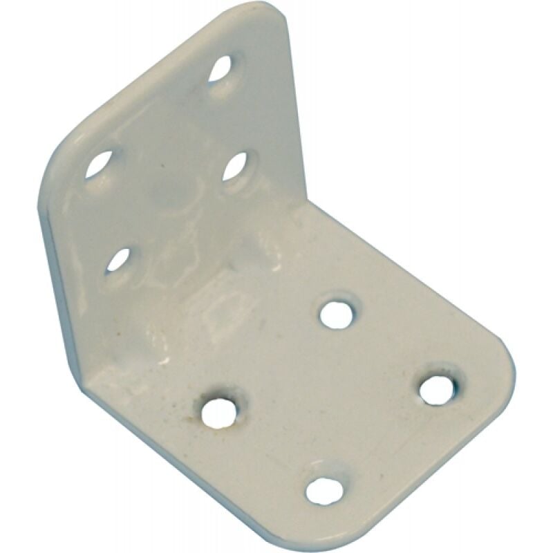 foto del prodotto minutex piastra per travi piegata 30x30mm acciaio bianco leggera rinforzata