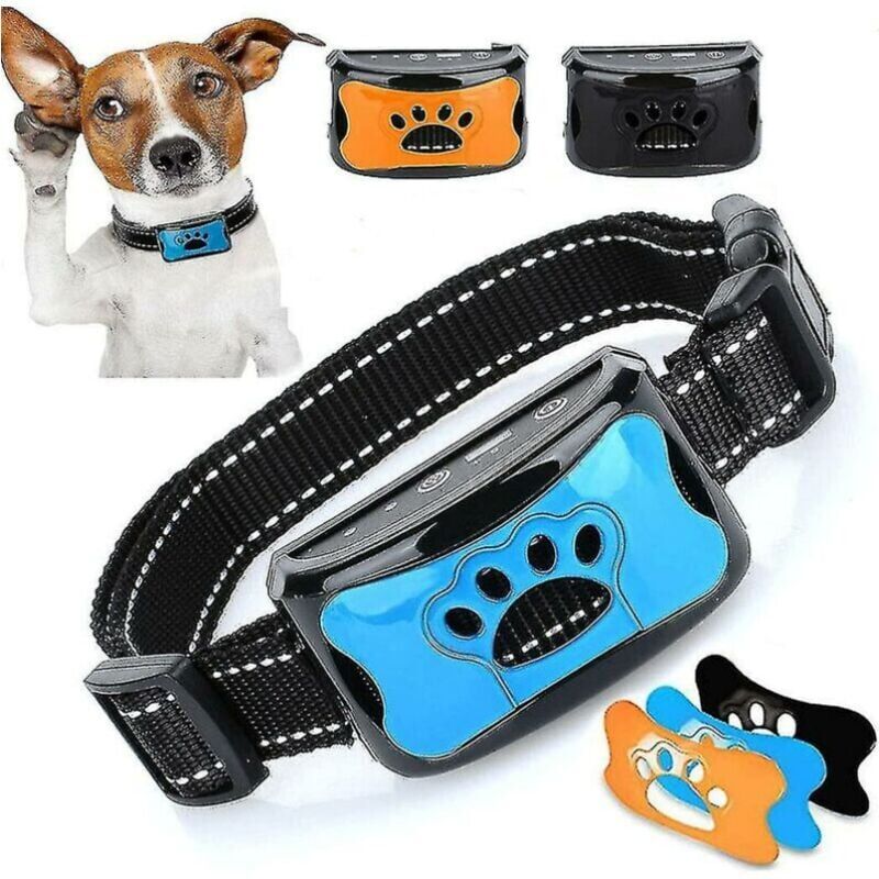 foto del prodotto miofth 3 in 1 collare antiabbaio per cani dispositivo antiabbaio eccessivo sicuro innocuo e umano addestramento antiabbaio