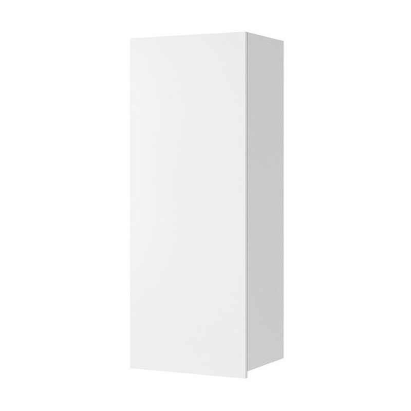 foto del prodotto mirjan24 - pensile tivdalu 126, bianco + bianco lucido, 117x45cm, il numero di porte: 032cm, truciolare laminato