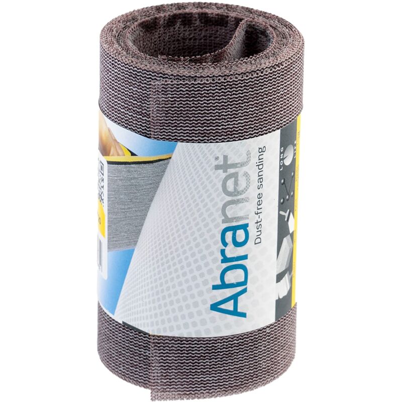 foto del prodotto mirka abranet rotolo abrasivo netto 115 mm x 2,5 m a strappo grana p80 1 rotolo per levigare legno, stucco, vernice, plastica ae555f0180