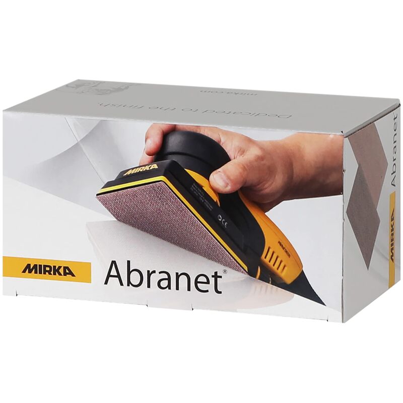 foto del prodotto mirka abranet strisce di levigatura a rete 70x125 mm a strappo grana p320 50 pz per levigare legno, stucco, vernice, plastica 5414905032