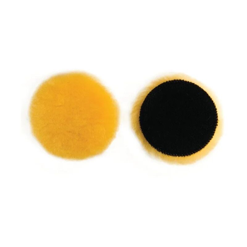 foto del prodotto mirka tampone in lana d agnello giallo pro grip 80 mm pezzi 1