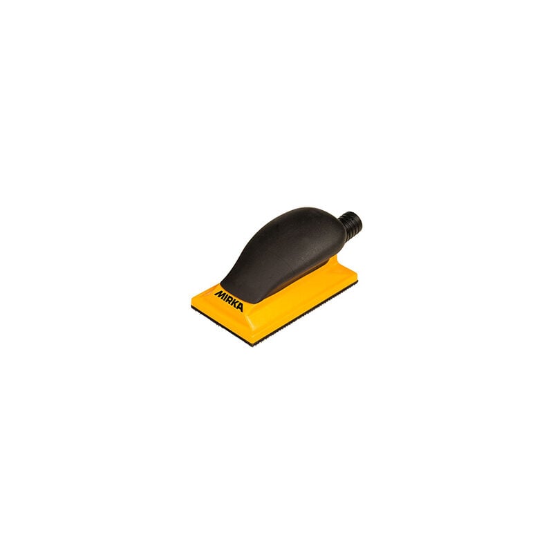 foto del prodotto mirka tampone manuale rigido grip 70 x 125 mm 13 fori giallo