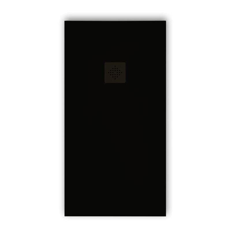 foto del prodotto mirlo piatto doccia ultrasottile 70 x 140 cm pure in resina finitura ardesia nero
