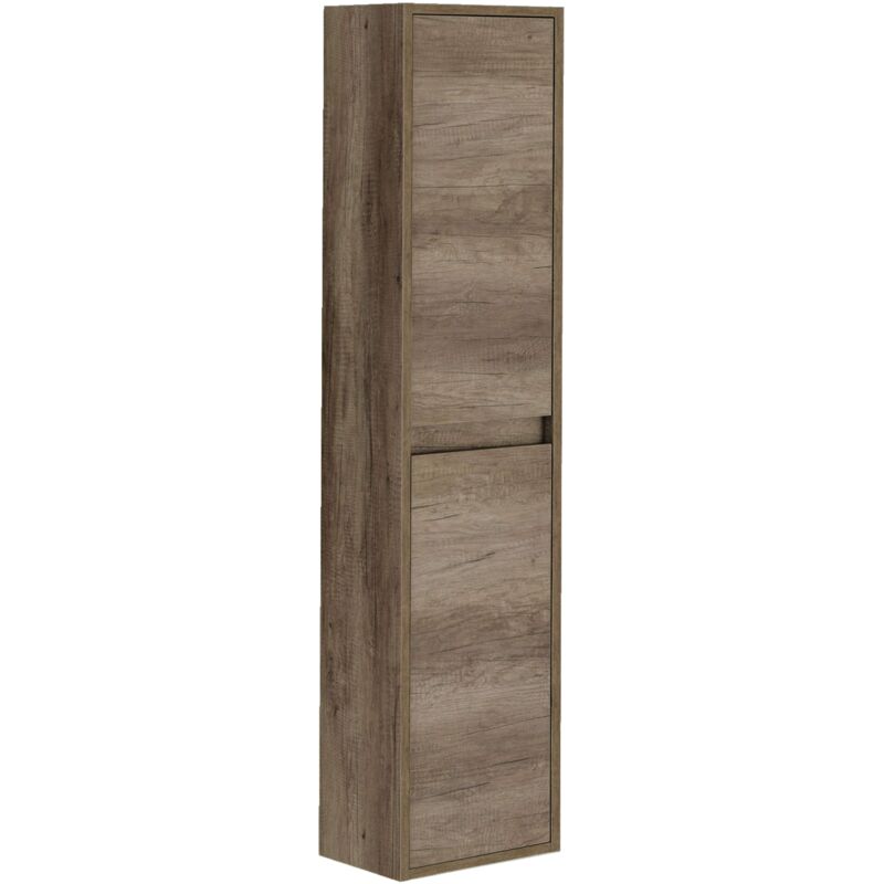foto del prodotto miroytengo colonna ausiliaria sospesa per bagno berit color nordik 30x140x26 cm