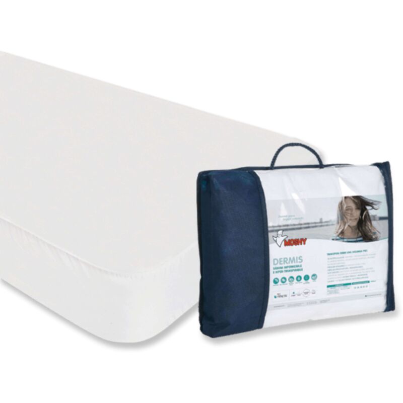 foto del prodotto miroytengo coprimaterasso dermis individual traspirante impermeabile antiacaro morbido bianco