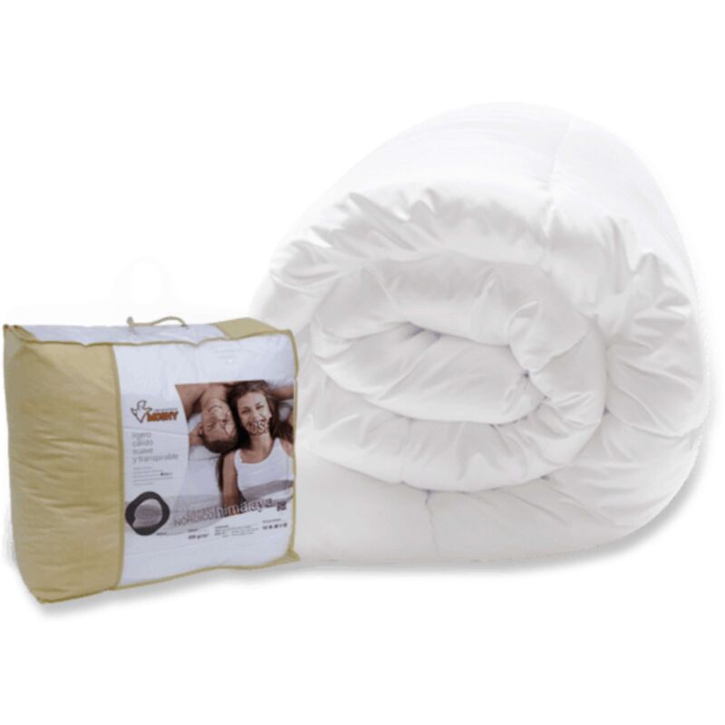 foto del prodotto miroytengo piumino himalaya nordic 400 gr bianco traspirante morbido per letto singolo o matrimoniale in varie misure.