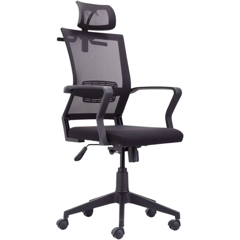 foto del prodotto miroytengo sedia da studio ergonomica girevole da ufficio in blu o nero con braccioli, poggiatesta, con ruote, traspirante e regolabile 64x127x64 cm
