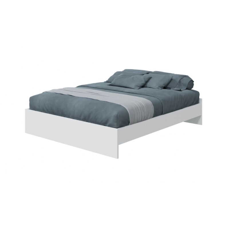 foto del prodotto miroytengo struttura letto matrimoniale 166x196x39 cm bianco artik edera