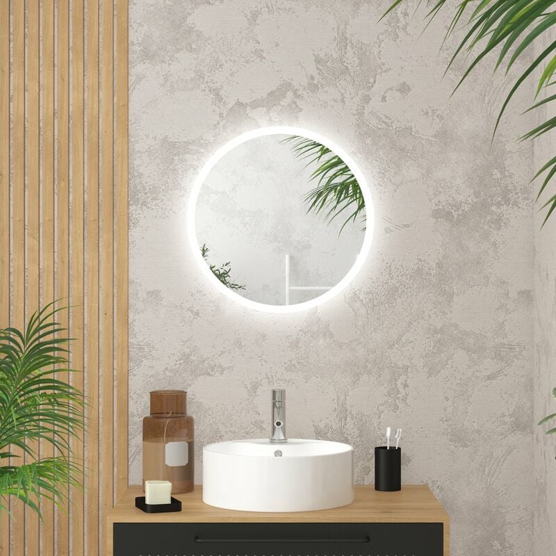 foto del prodotto mirror led ip24 reversibile 50x50 cm go round led 50