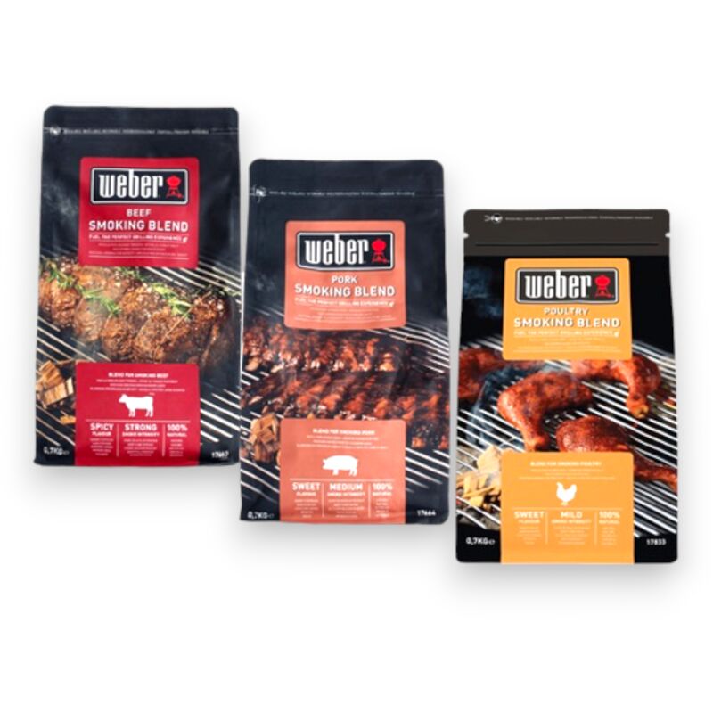 foto del prodotto miscela legnetti aroma per affumicatura carni per barbecue con note di caramello weber per maiale